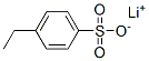lithium p-ethylbenzenesulphonate molecular structure