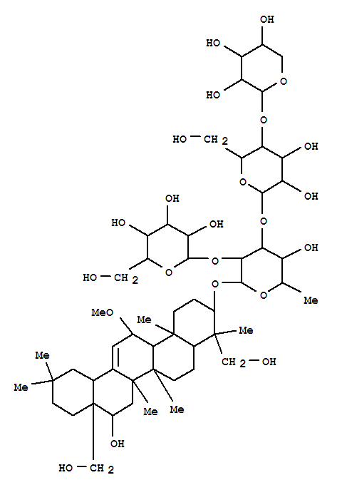 Oleanane,b-D-galactopyranoside deriv. molecular structure