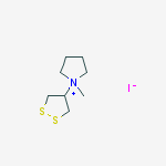 1-(1,2-dithiolan-4-yl)-1-methylpyrrolidinium iodide molecular structure