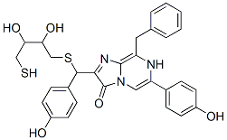 Imidazo[1,2-a]pyrazin-3(7H)-one,  2-[[(2,3-dihydroxy-4-mercaptobutyl)thio](4-hydroxyphenyl)methyl]-6-(4-hydroxyphenyl)-8-(phenylmethyl)-