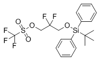 Methanesulfonic acid, 1,1,1-trifluoro-, 3-[[(1,1-dimethylethyl)diphenylsilyl]oxy]-2,2-difluoropropyl ester