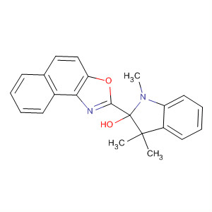 1H-Indol-2-ol, 2,3-dihydro-1,3,3-trimethyl-2-naphth[1,2-d]oxazol-2-yl- molecular structure