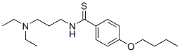 p-Butoxy-N-[3-(diethylamino)propyl]thiobenzamide molecular structure