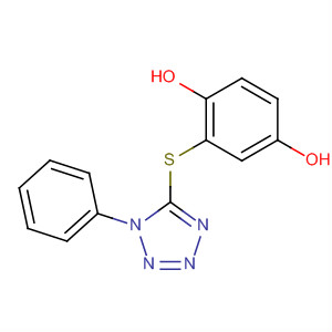 1,4-Benzenediol, 2-[(1-phenyl-1H-tetrazol-5-yl)thio]- molecular structure