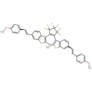 Benzo[b]thiophene,3,3'-(3,3,4,4,5,5-hexafluoro-1-cyclopentene-1,2-diyl)bis[6-[2-(4-methoxyphenyl)ethenyl]-2-methyl-