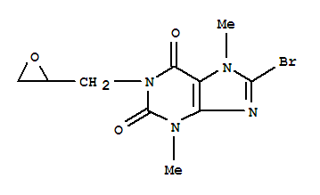1-(beta,gamma-Epoxypropyl)-8-bromotheobromine