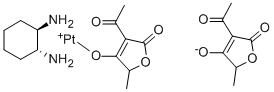 Platinum(+2) (5S)-3-acetyl-5-methyl-4-oxofuran-2-olate cyclohexane-1,2-diamine