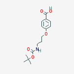 4-(3-(tert-butoxycarbonylamino)propoxy)benzoic acid molecular structure