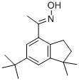 1-[6-(TERT-BUTYL)-1,1-DIMETHYL-2,3-DIHYDRO-1H-INDEN-4-YL]ETHAN-1-ONE OXIME molecular structure