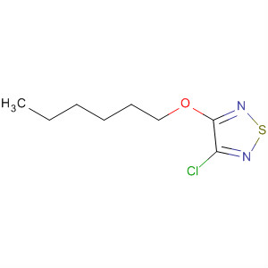 1,2,5-Thiadiazole, 3-chloro-4-(hexyloxy)- molecular structure