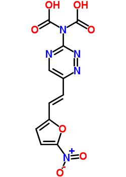 N-{6-[(E)-2-(5-nitrofuran-2-yl)ethenyl]-1,2,4-triazin-3-yl}imidodicarbonic acid