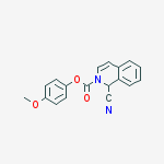 4-methoxyphenyl 1-cyanoisoquinoline-2(1h)-carboxylate
