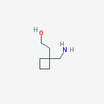 2-[1-(aminomethyl)cyclobutyl]ethanol molecular structure