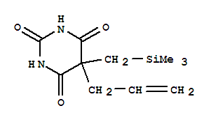 5-(prop-2-en-1-yl)-5-[(trimethylsilyl)methyl]pyrimidine-2,4,6(1H,3H,5H)-trione molecular structure