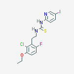 1-[2-(2-chloro-3-ethoxy-6-fluorophenyl)ethyl]-3-(5-iodopyridin-2-yl)thiourea