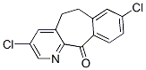 3,8-Dichloro-5,6-dihydro-11H-benzo[5,6]cyclohepta[1,2-β]pyridin-11-one molecular structure