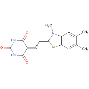 2,4,6(1H,3H,5H)-Pyrimidinetrione,5-[(3,5,6-trimethyl-2(3H)-benzotellurazolylidene)ethylidene]- molecular structure