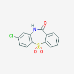 Dibenzo[b,f][1,4]thiazepin-11(10H)-one, 8-chloro-, 5,5-dioxide molecular structure