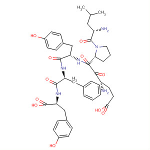 L-Tyrosine, L-leucyl-L-a-glutamyl-L-prolyl-L-tyrosyl-L-phenylalanyl- molecular structure