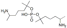 bis[5-amino-1,1-dimethylhexyl] hydrogen phosphate molecular structure