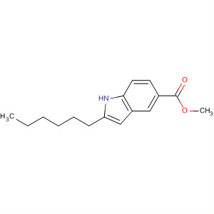 1H-Indole-5-carboxylic acid, 2-hexyl-, methyl ester