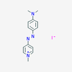 Pyridinium, 4-[[4-(dimethylamino)phenyl]azo]-1-methyl-, iodide molecular structure