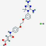 (e)-4-[4-[2-[3-(4,6-diamino-2,2-dimethyl-1,3,5-triazin-1-yl)phenoxy]ethoxy]anilino]-4-oxobut-2-enoic Acid;hydrochloride