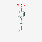 Benzene, 1-nitro-4-(1-pentynyl)- molecular structure