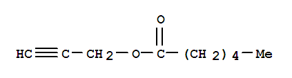 hexanoic acid, 2-propyn-1-yl ester molecular structure