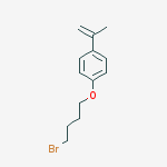Benzene, 1-(4-bromobutoxy)-4-(1-methylethenyl)- molecular structure
