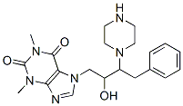 7-(beta-hydroxy-gamma-benzylpiperazinopropyl)theophylline