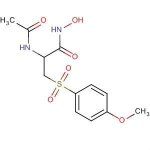 Propanamide,2-(acetylamino)-N-hydroxy-3-[(4-methoxyphenyl)sulfonyl]- molecular structure