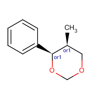 1,3-Dioxane, 5-methyl-4-phenyl-, cis- molecular structure