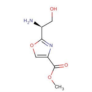 4-Oxazolecarboxylic acid, 2-[(1S)-1-amino-2-hydroxyethyl]-, methylester molecular structure
