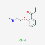 1-{2-[2-(dimethylamino)ethoxy]phenyl}propan-1-one hydrochloride (1:1) molecular structure