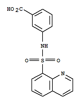 Benzoicacid, 3-[(8-quinolinylsulfonyl)amino]-