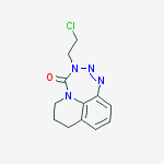 3-(2-chloroethyl)-7,8-dihydro-6H-[1,2,3,5]tetrazepino[7,6,5-ij]quinolin-4(3H)-one molecular structure
