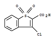 BENZO[B]THIOPHENE-2-CARBOXYLIC ACID, 3-CHLORO-, 1, molecular structure