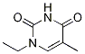 2,4(1H,3H)-Pyrimidinedione, 1-ethyl-5-methyl- molecular structure
