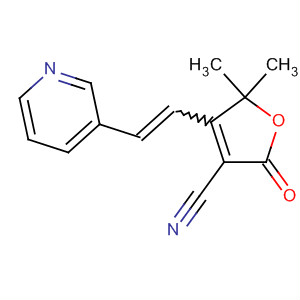 3-Furancarbonitrile,2,5-dihydro-5,5-dimethyl-2-oxo-4-[2-(3-pyridinyl)ethenyl]-