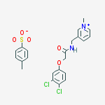 2-(3,4-dichlorophenoxy)-n-[(1-methylpyridin-1-ium-3-yl)methyl]acetamide;4-methylbenzenesulfonate molecular structure