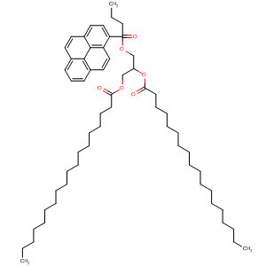 1-Pyrenebutanoic acid, 2,3-bis[(1-oxooctadecyl)oxy]propyl ester molecular structure