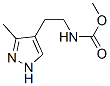 CARBAMIC ACID [2-(3-METHYL-1H-PYRAZOL-4-YL)ETHYL]-,METHYL ESTER molecular structure