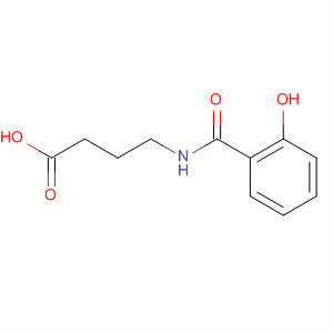 Butanoic acid, 4-[(2-hydroxybenzoyl)amino]- molecular structure
