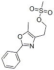 2-(5-METHYL-2-PHENYL-1,3-OXAZOL-4-YL)ETHYL METHANESULFONATE molecular structure