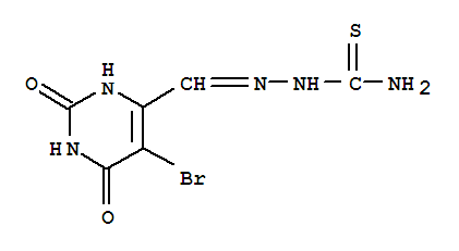 5-bromo-2,6-dioxo-1,2,3,6-tetrahydropyrimidine-4-carbaldehyde thiosemicarbazone