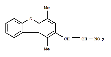 1,4-dimethyl-2-[(Z)-2-nitroethenyl]dibenzo[b,d]thiophene molecular structure