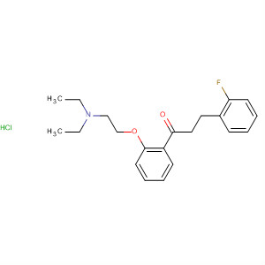 1-Propanone, 1-[2-[2-(diethylamino)ethoxy]phenyl]-3-(2-fluorophenyl)-,hydrochloride molecular structure