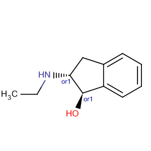 1H-Inden-1-ol, 2-(ethylamino)-2,3-dihydro-, (1R,2R)-rel- molecular structure