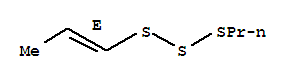 Propyl (E)-1-propenyl trisulfide molecular structure